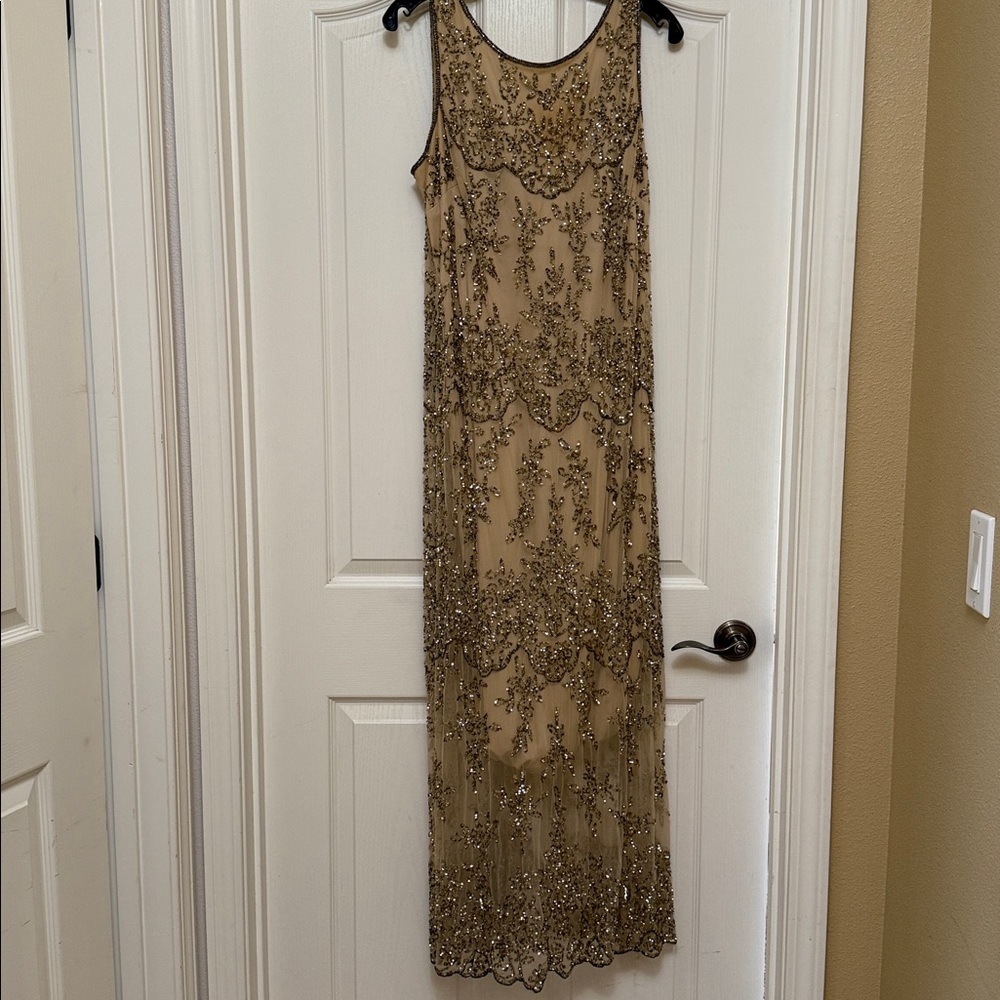 Elegant Beaded Evening Gown